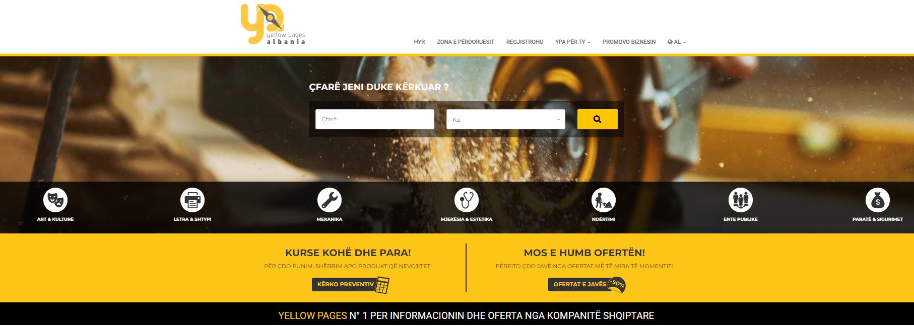 Është më e thjeshtë të promovosh biznesin me Platformën Yellow Pages